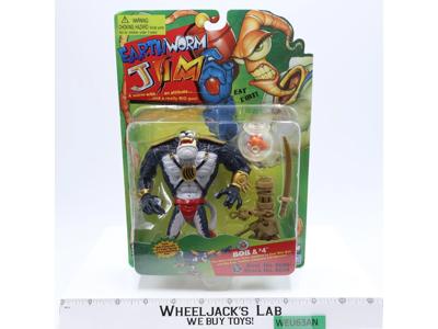Bob & #4 Earthworm Jim 1994 Playmates Action Figure NEW SEALED