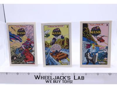 M.A.S.K Lot of 3 Mini Comic Books Issue #1 # 2 #3 Vintage 1985 Kenner