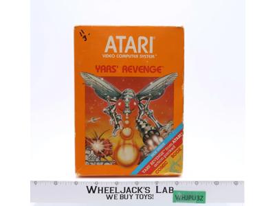 Yars' Revenge W/ Box + Manual ATARI 2600 1981 Vintage Game Cartridge