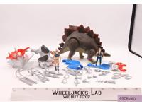 Stegosaurus W/Tark & Vega Complete Dino Riders 1989 Tyco Vintage Action Figure