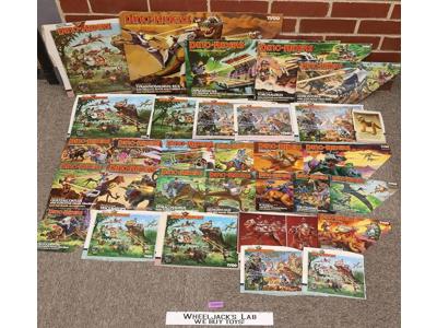 Lot of 30 Carboard Box Flaps Dino Riders 1980s Tyco Vintage