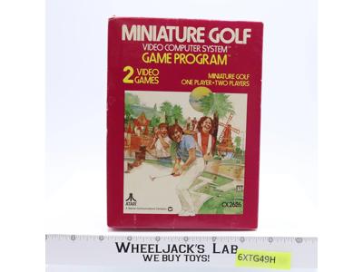 Miniature Golf W/ Box + Manual ATARI 2600 1978 Game Cartridge