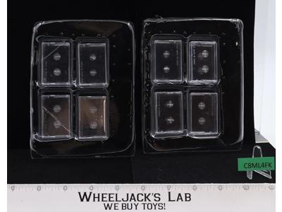 Set of 8 Clear Cassette Tape Cases Third Party Action Figure Accessory