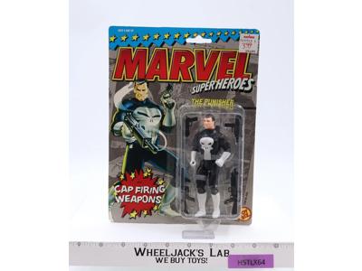 The Punisher Marvel Super Heroes Cap Firing Weapons 1990 Toy Biz MOSC New