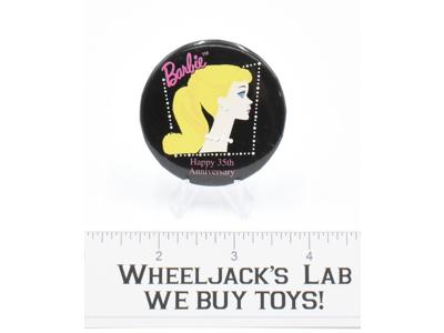 Barbie 35th Anniversary Button Pin 1994 Toy Fair Promotional Giveaway