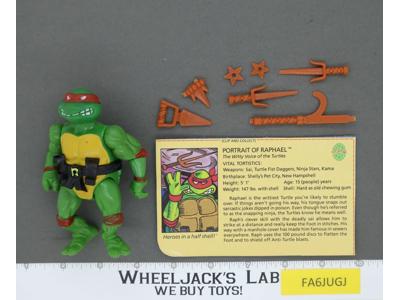 Raphael SOFT HEAD 100% Complete Teenage Mutant Ninja Turtle Playmates 1988