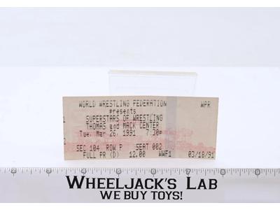 WWF Superstars of Wrestling Thomas and Mack Center Ticket March 1991
