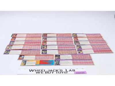 Lot of 19 Action Figure Tech Specs Vintage Hasbro G1 Transformers