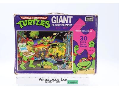 Giant Floor Puzzle Complete Teenage Mutant Ninja Turtles 1989 Rose Art 30 Pc