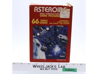 Asteroids W/ Box + Manual ATARI 2600 1981 Vintage Game Cartridge