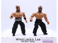 Hawk & Animal Road Warriors Tag Team AWA Wrestling 1985 Remco Figures w/ Belt