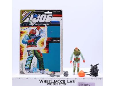 Deep Six V2 With 34 Cardback 1989 G.I. Joe Vintage Hasbro Action Figure
