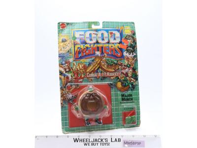 Major Munch Food Fighters 1988 Mattel Vintage Action Figure NEW MOSC SEALED