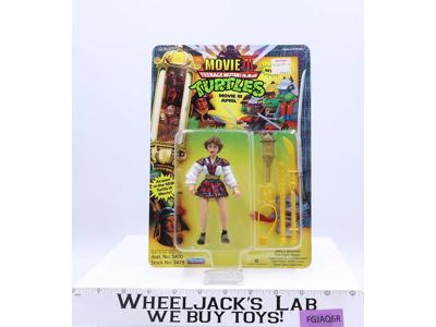 Movie III April Turtles TMNT 1992 Playmates Vintage UNPUNCHED MOSC NEW