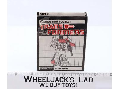 Superion Giftset Action Figure Instruction Manual Booklet 1985 G1 Transformers
