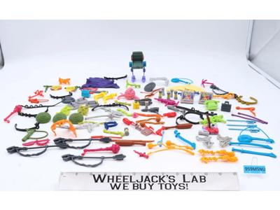 Lot of 110 Teenage Mutant Ninja Turtles TMNT 1980-1990s Accessories Parts Pieces