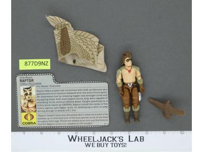 Raptor V1 100% Complete G.I. Joe 1987 Hasbro Vintage Action Figure