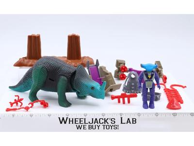 Monoclonius W/Mako Complete Dino Riders 1989 Tyco Toys Vintage Action Figure