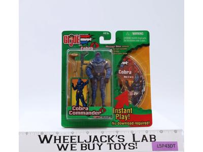 Cobra Commander GI Joe Vs Cobra 2003 Hasbro Spy Troops w/ CD Mission Disc NEW