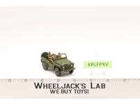 DINKY Toys Austin Champ #674 w/driver and 2 soldiers Meccano LTD Vintage England