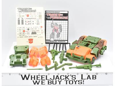 Roadbuster UNUSED STICKER SHEET MINT 100% Complete 1985 Vintage G1 Transformers