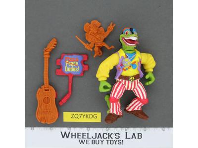 Rock 'N Roll Mondo Gecko Complete Teenage Mutant Ninja Turtles 1992 Playmates