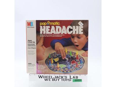 Pop O Matic Headache Board Game 1986 Milton Bradley Vintage NEW SEALED