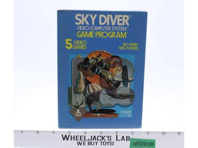 Sky Diver W/ Box + Manual ATARI 2600 1978 Vintage Game Cartridge