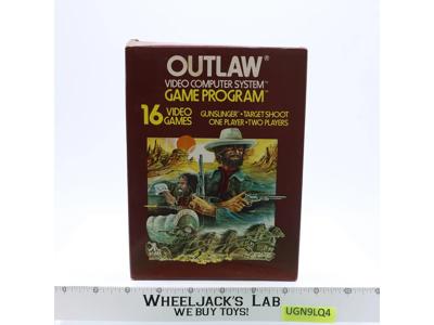 Outlaw W/ Box + Manual ATARI 2600 1978 Vintage Game Cartridge