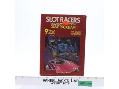 Slot Racers W/ Box + Manual ATARI 2600 1978 Vintage Game Cartridge