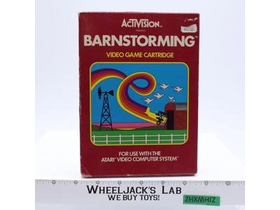 Barnstorming W/ Box + Manual ATARI 2600 1982 Vintage Game Cartridge