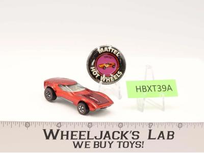 Torero Red 1969 Hot Wheels Mattel Vintage Redline RL WITH BUTTON