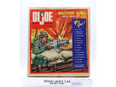 #5931 Machine Gun Emplacement Set 12" GI Joe Action Soldier 1965 Hasbro Figure