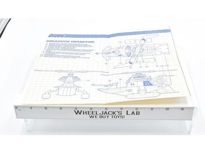 Dreadnok Swampfire #2 Original Blueprints Instructions 1986 ARAH GI Joe Cobra