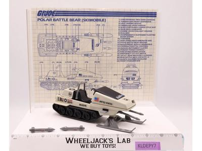 Polar Battle Bear 100% Complete GI Joe Hasbro 1983 Vintage Action Figure Vehicle
