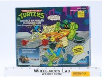 Double Barrel Plunger Gun 100% Complete TMNT 1989 Playmates Figure Vehicle