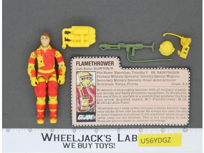 Blowtorch V1 100% Complete G.I. Joe 1984 Hasbro Vintage Action Figure