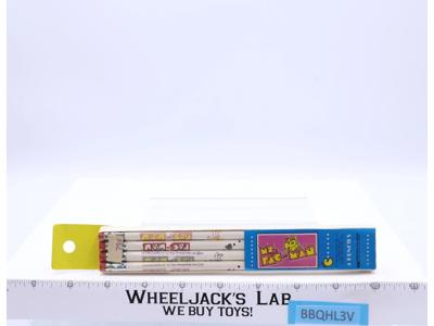 Set of 4 Ms. Pac-Man Pencils 1980 Bally Midway Empire Pencil Corp NEW SEALED