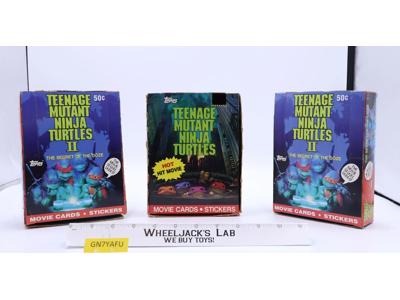 Lot of 3 Empty Trading Card Boxes Teenage Mutant Ninja Turtles TMNT 1990 Topps