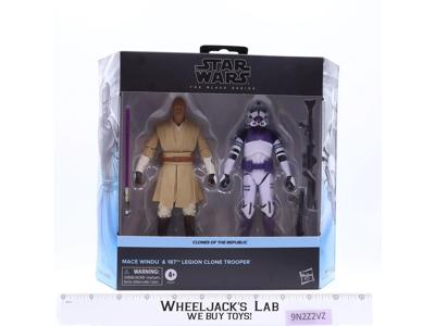 Mace Windu & 187th Legion Clone Trooper Star Wars Black Series Hasbro NEW SEALED