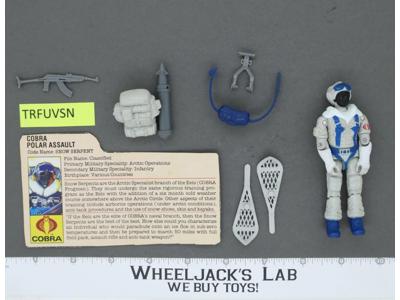 Snow Serpent V1 100% Complete G.I. Joe 1985 Hasbro Vintage Action Figure