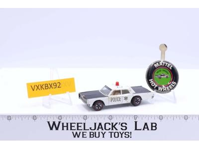 Police Cruiser 1969 Redline Hot Wheels Mattel Vintage Redline RL w/ Button