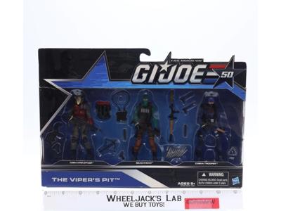 The Viper's Pit GI Joe 50th Anniversary 2014 Hasbro Action Figure Set NEW SEALED