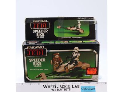 Speeder Bike 100% Complete W/Box Star Wars ROTJ Kenner 1983 Vehicle