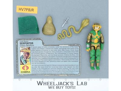 Serpentor V1 100% Complete G.I. Joe 1986 Hasbro Vintage Action Figure
