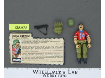 Bazooka V1 100% Complete G.I. Joe 1985 Hasbro Vintage Action Figure