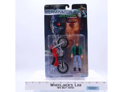 John Connor & Motorcycle Terminator 2 1991 Kenner Vintage Action Figure NEW MOSC
