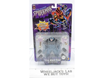 Total Armor Rhino Spider-Man Special Collector Series 1996 MOSC Marvel Toybiz