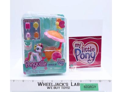 Meet for Ice Cream W/ Triple Treat My Little Pony Ponyville 2006 Hasbro NEW MIB
