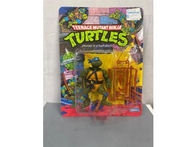 Leonardo HARD Head 10-Back Teenage Mutant Ninja Turtles Unpunched Playmates MOSC